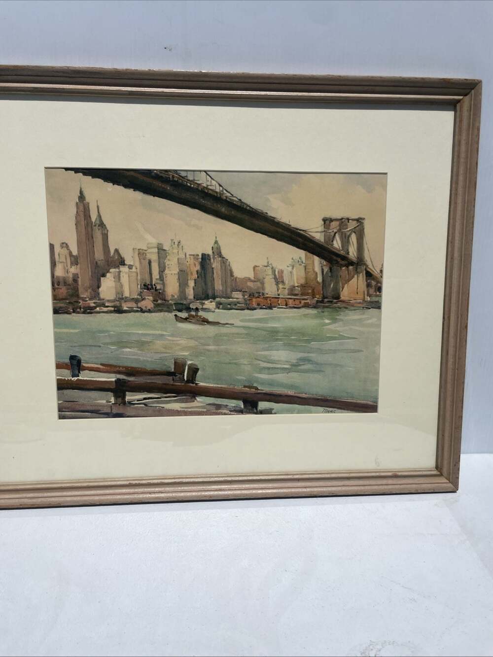 A Marc Brooklyn Bridge E River 12x16 Print